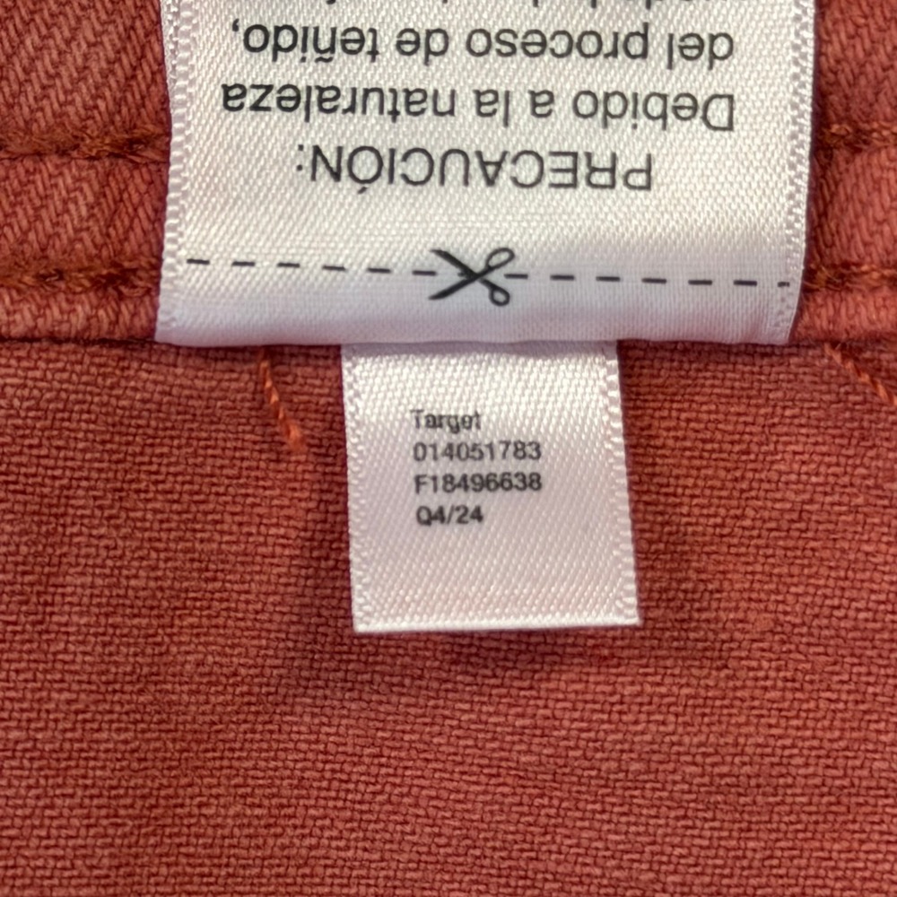 Universal Thread Sailor Wide Leg Pants Womens 17 Orange Good High Rise Stretch - Picture 7 of 14